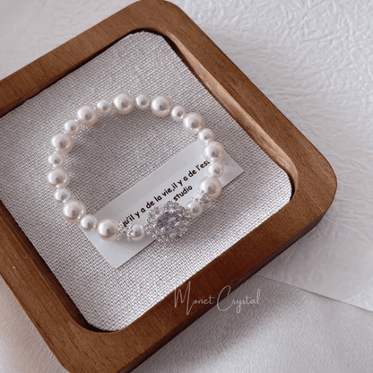 "Violet Glow" Original Design Luxe Pearl Bracelet