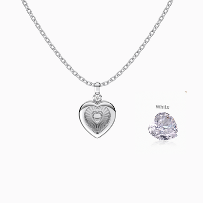 “Secret Heart” S925 Sterling Silver DIY Heart Box Necklace