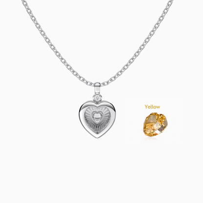 “Secret Heart” S925 Sterling Silver DIY Heart Box Necklace