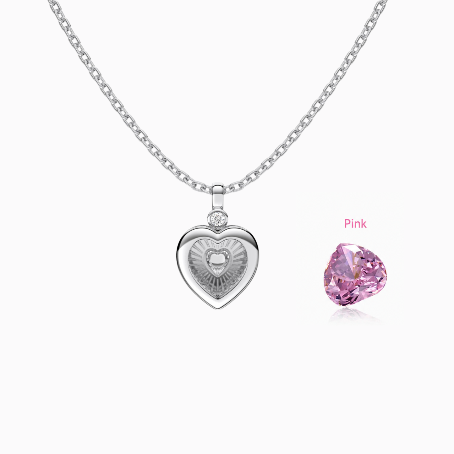 “Secret Heart” S925 Sterling Silver DIY Heart Box Necklace