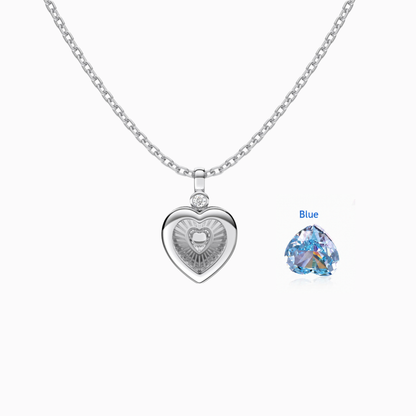 “Secret Heart” S925 Sterling Silver DIY Heart Box Necklace