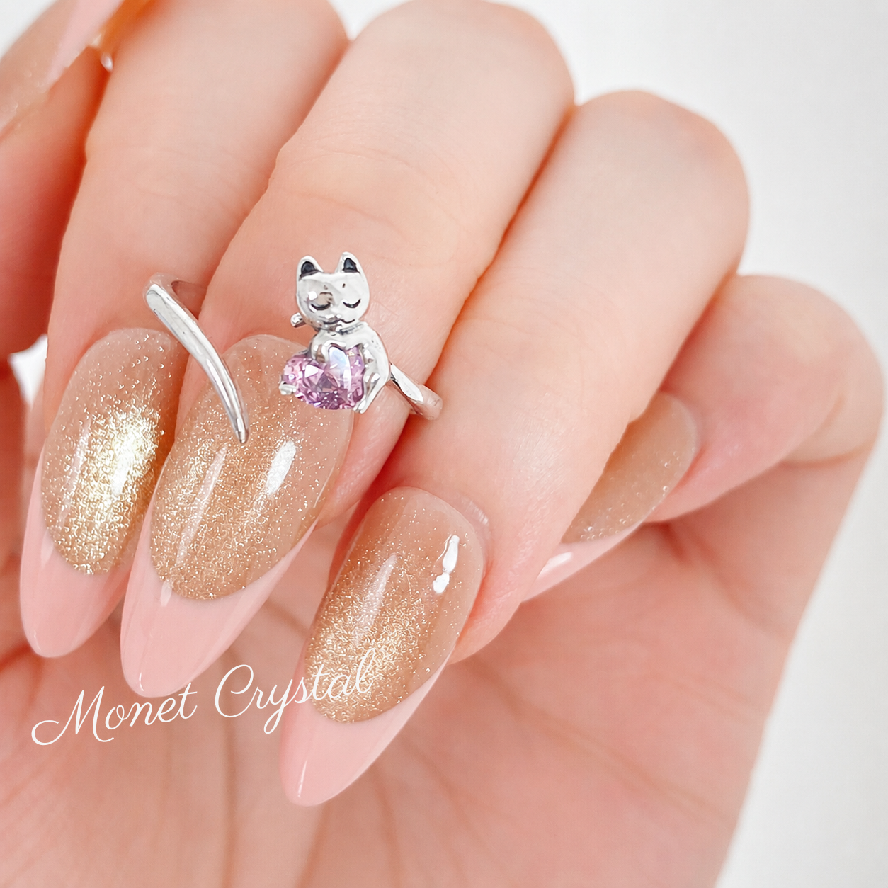 “Kitty Tales” S925 Sterling Silver Cat Open Ring Collection