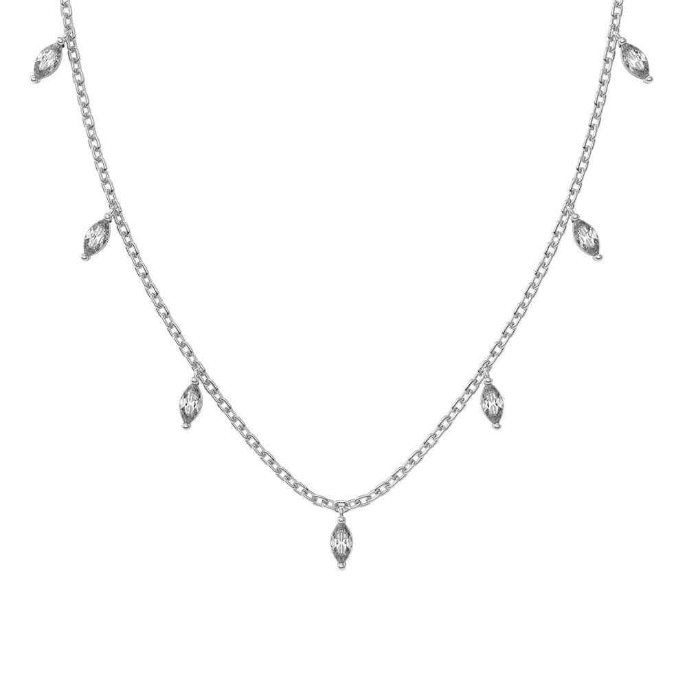 “Celestial Glow” – S925 Sterling Silver Marquise CZ Pendant Necklace (Copy)