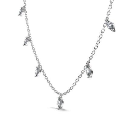 “Celestial Glow” – S925 Sterling Silver Marquise CZ Pendant Necklace (Copy)