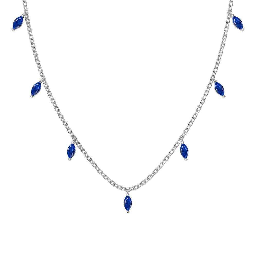 “Celestial Glow” – S925 Sterling Silver Marquise CZ Pendant Necklace (Copy)