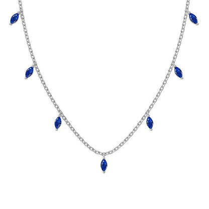 “Celestial Glow” – S925 Sterling Silver Marquise CZ Pendant Necklace (Copy)