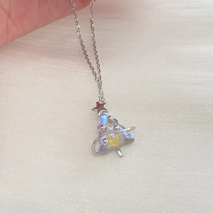 "Dreamy Christmas" 925 Sterling Silver Necklace