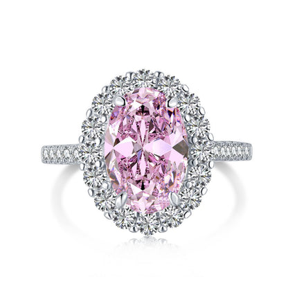 Elegante Prinzessin – Ovaler CZ-Ring aus S925er Sterlingsilber 