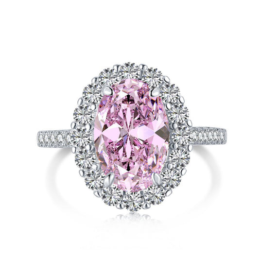 Elegant Princess – S925 Sterling Silver Oval CZ Ring
