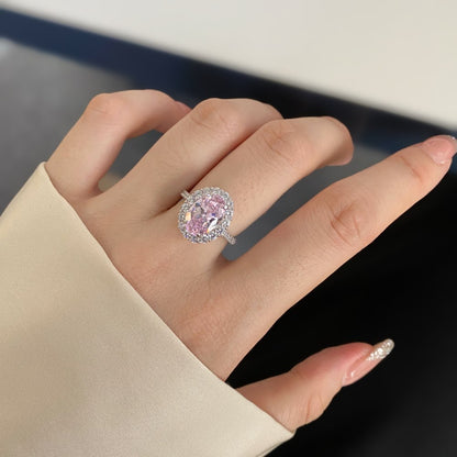 Elegante Prinzessin – Ovaler CZ-Ring aus S925er Sterlingsilber 