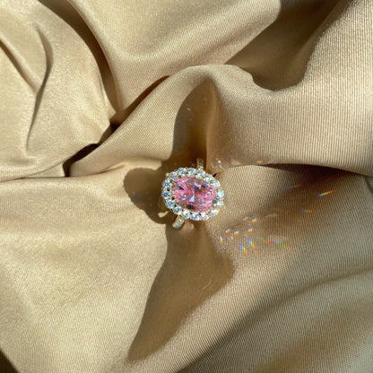 Elegante Prinzessin – Ovaler CZ-Ring aus S925er Sterlingsilber 