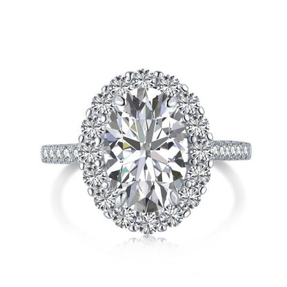 Elegante Prinzessin – Ovaler CZ-Ring aus S925er Sterlingsilber 