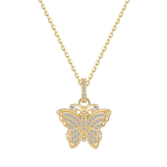 "Eternal Grace" 925 Sterling Silver Vintage Butterfly Necklace – Radiant Elegance (Copy)