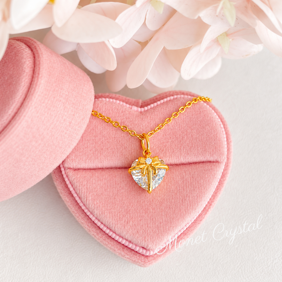 “For You” S925 Sterling Silver 5A Zircon Heart Gift Necklace