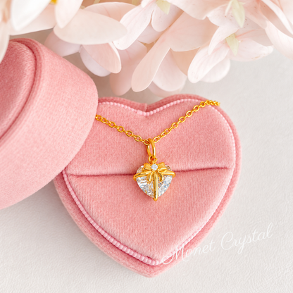 “For You” S925 Sterling Silver 5A Zircon Heart Gift Necklace
