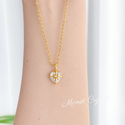 “For You” S925 Sterling Silver 5A Zircon Heart Gift Necklace
