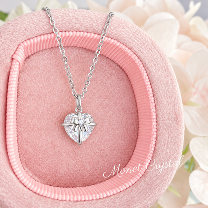“For You” S925 Sterling Silver 5A Zircon Heart Gift Necklace