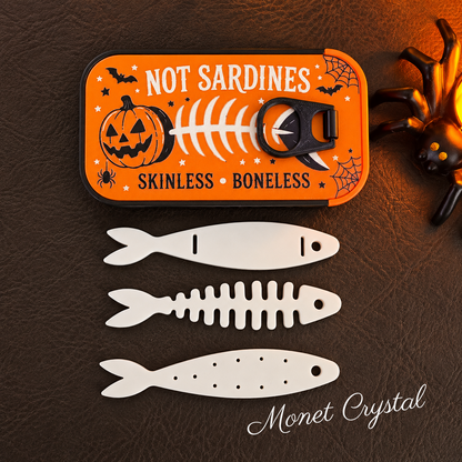 Haunted Catch PLA Sardine Tin Travel Jewelry Box