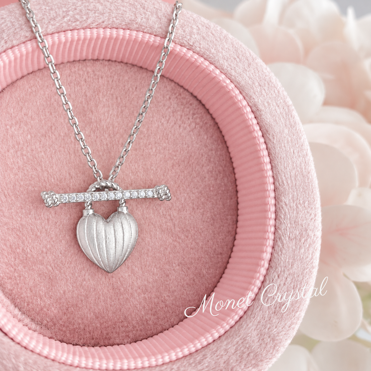 “Held Close” S925 Sterling Silver Shell Heart Lock Necklace