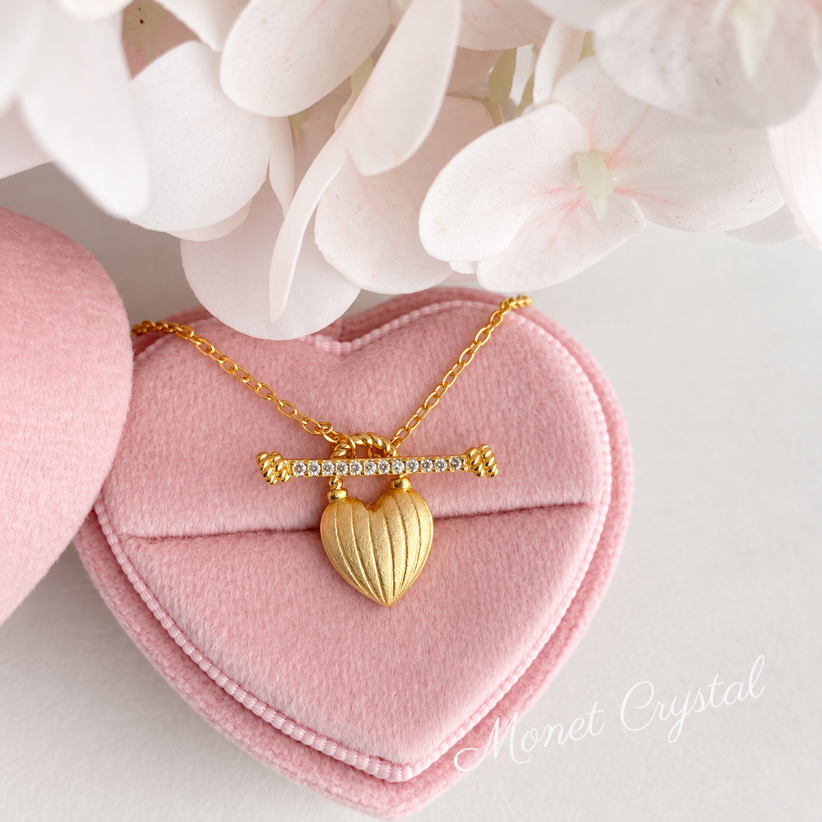 “Held Close” S925 Sterling Silver Shell Heart Lock Necklace