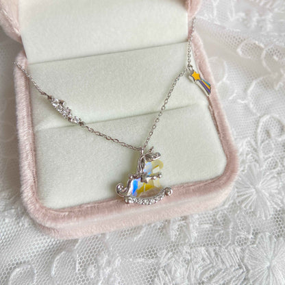 “Aurora Dream Pony” S925 Sterling Silver Unicorn Necklace