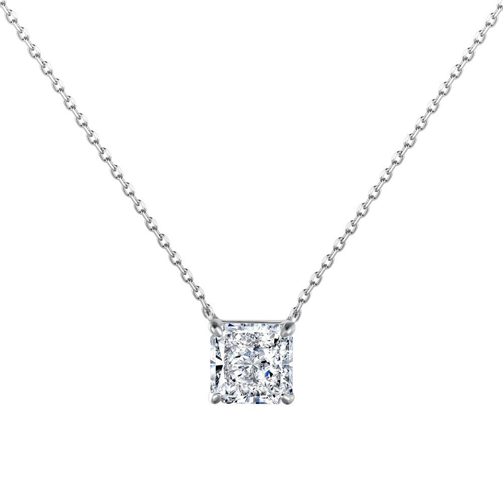 Ice Blossom – Premium S925 Silver Necklace with 8A CZ.