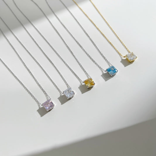 Ice Blossom – Premium S925 Silver Necklace with 8A CZ.