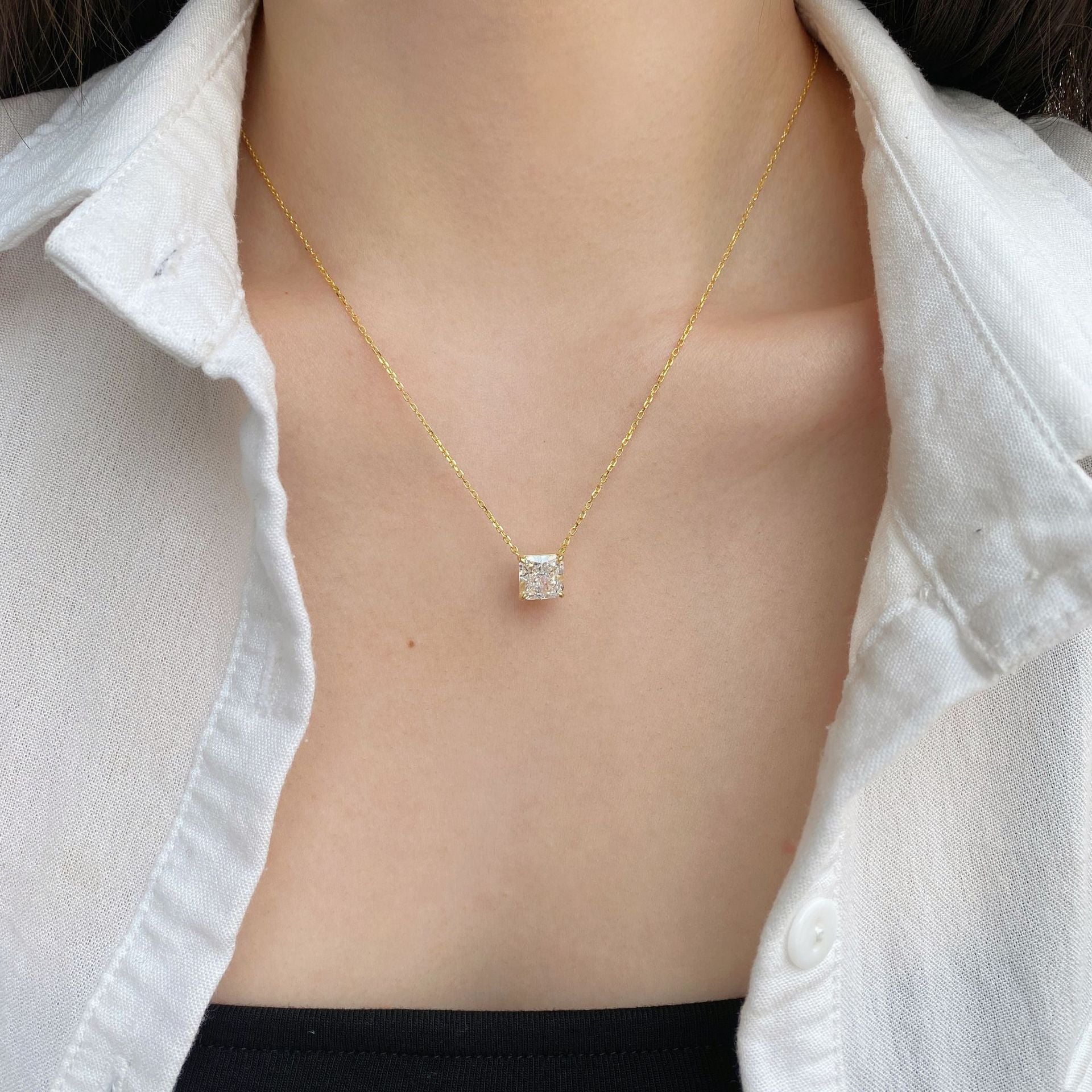 Ice Blossom – Premium S925 Silver Necklace with 8A CZ.