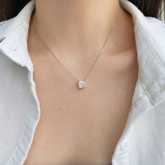 Ice Blossom – Premium S925 Silver Necklace with 8A CZ.