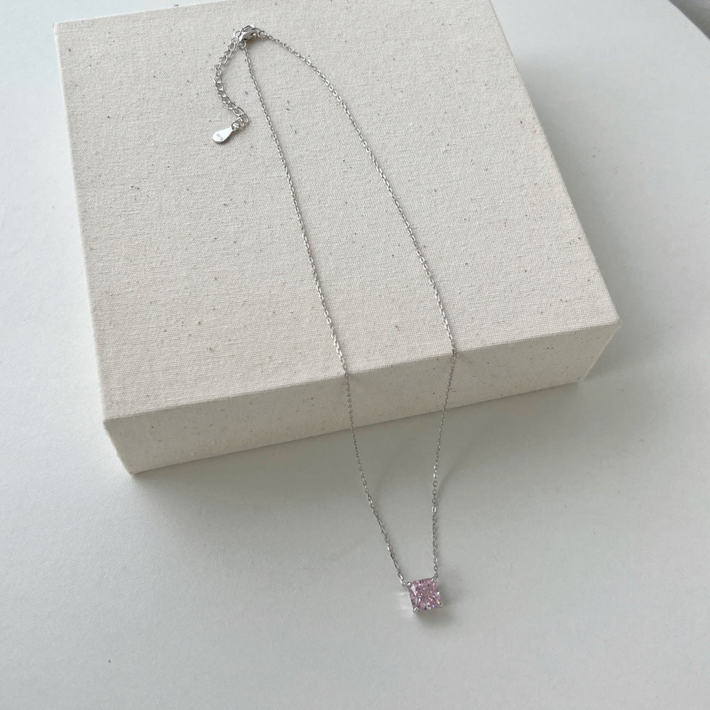 Ice Blossom – Premium S925 Silver Necklace with 8A CZ.