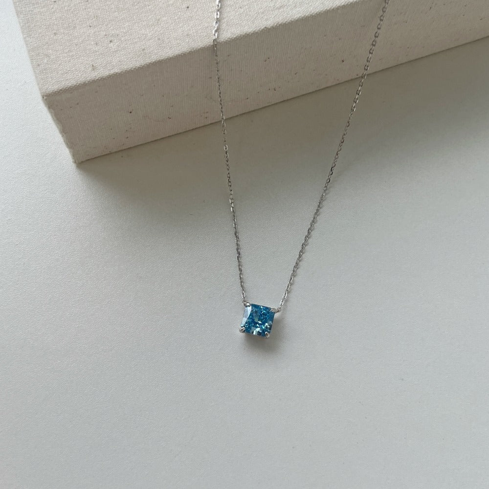Ice Blossom – Premium S925 Silver Necklace with 8A CZ.