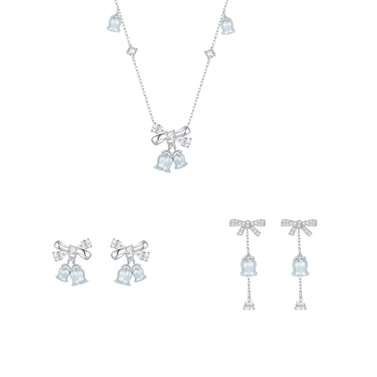 “Lily Bells” 925 Sterling Silver Jewelry Set
