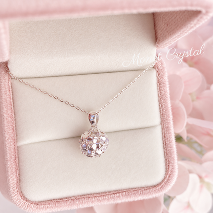 “June Bloom” S990 Fine Silver Hydrangea Necklace
