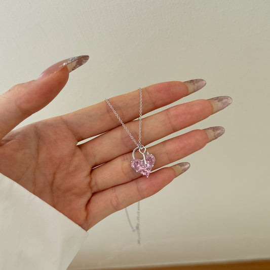 "Key to My Heart" S925 Sterling Silver Necklace