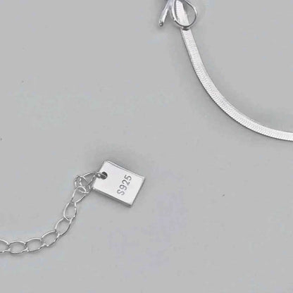 "Mini Butterfly" 925 Sterling Silver Snake-Chain Bracelet – Delicate & Graceful