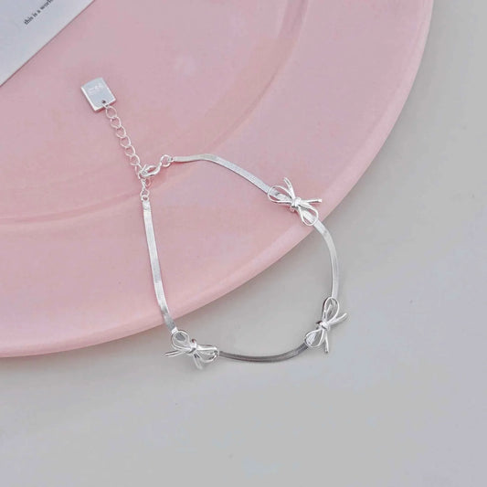 "Mini Butterfly" 925 Sterling Silver Snake-Chain Bracelet – Delicate & Graceful (Copy)