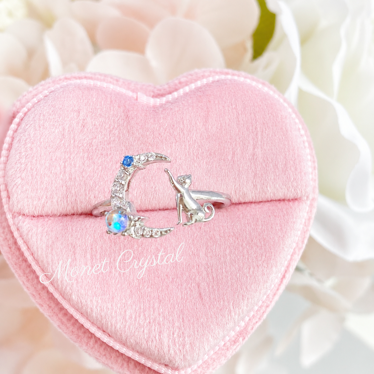 “Kitty Tales” S925 Sterling Silver Cat Open Ring Collection