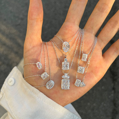 Morning Dew Collection – Parfümflaschen-Halsketten aus S925er Silber mit 8A CZ 