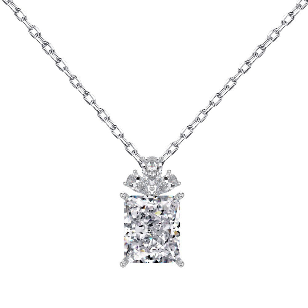 Morning Dew Collection – Parfümflaschen-Halsketten aus S925er Silber mit 8A CZ 