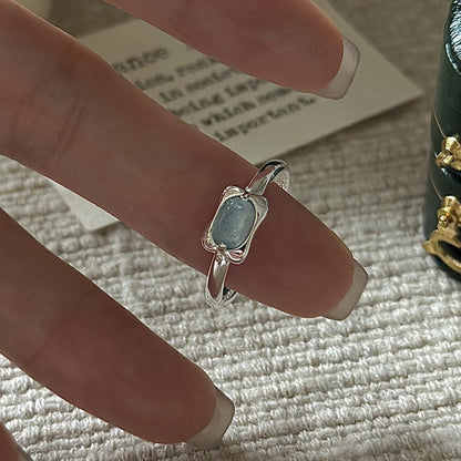 "Ocean Breeze" Adjustable 925 Sterling Silver Ring