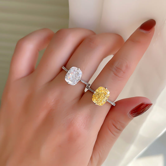 "Sunlit Heart" 925 Sterling Silver Ring