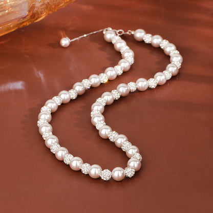 “Roselle Shambhala” S925 Sterling Silver Pearl Jewelry Set (Necklace & Bracelet)