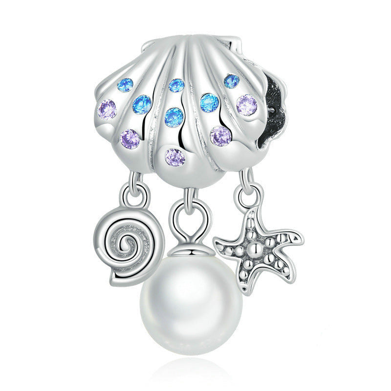 "Ocean Whisper" 925 Sterling Silver Seashell & Conch Charm Collection