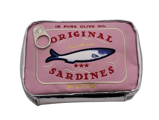 Sardine Tin Cosmetic Bag – Large Capacity Novelty PU Leather Makeup Pouch