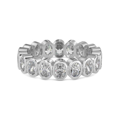 “Eternal Oval” 925 Sterling Silver Full-Eternity Ring