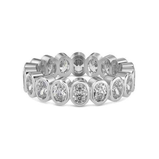 “Eternal Oval” 925 Sterling Silver Full-Eternity Ring