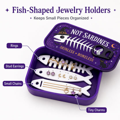 Haunted Catch PLA Sardine Tin Travel Jewelry Box