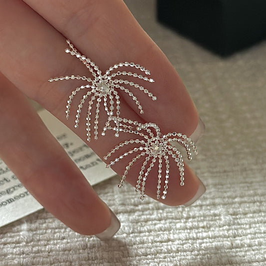 "Firework Tassel" S925 Sterling Silver Earrings