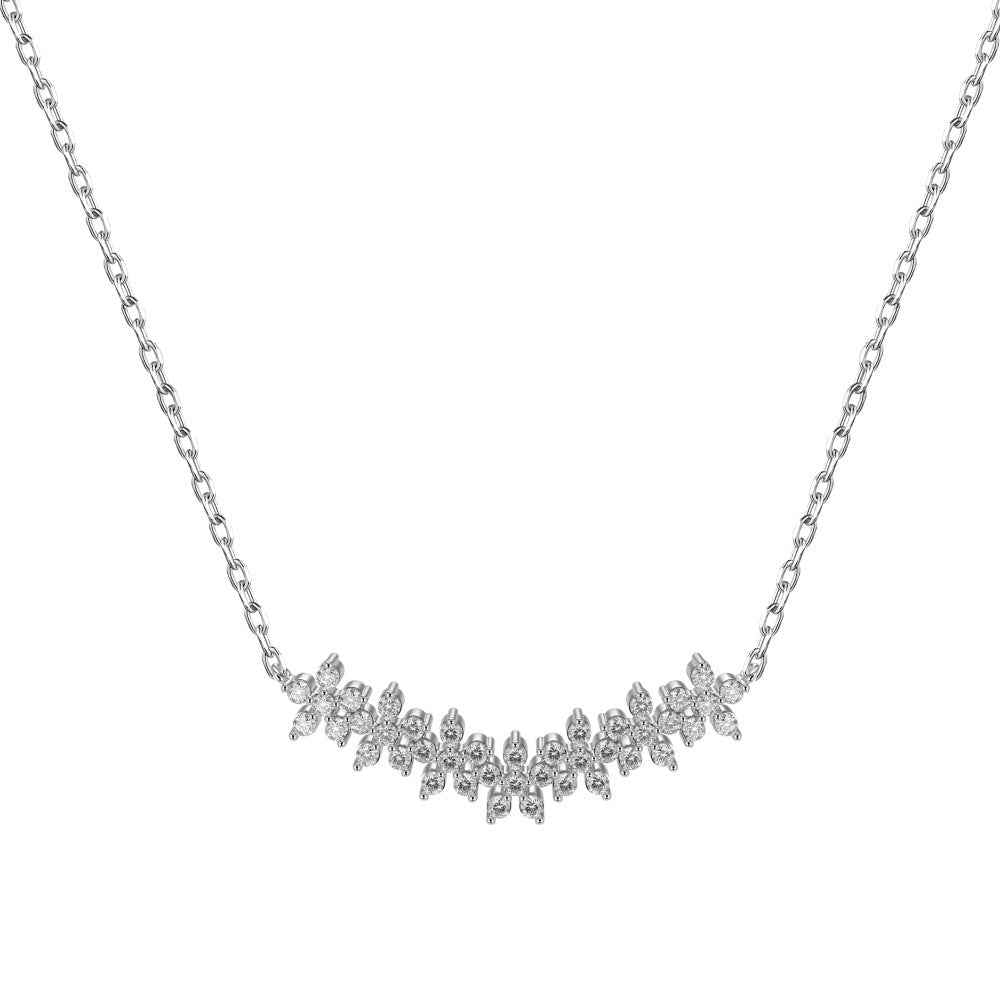 “Snowfall Radiance” S925 Sterling Silver Snowflake Jewelry Set