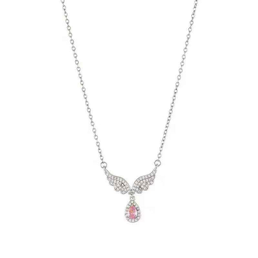 “Guardian Wings” S925 Sterling Silver Angel Necklace